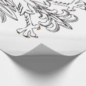 Poolse adelaar met goudkroon cadeaupapier (Hoek)