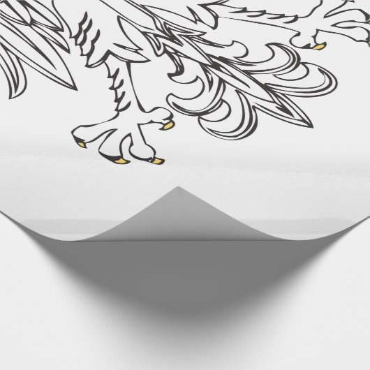 Poolse adelaar met goudkroon cadeaupapier (Hoek)