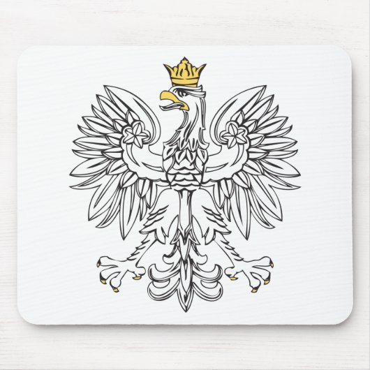 Poolse adelaar met goudkroon muismat (Voorkant)