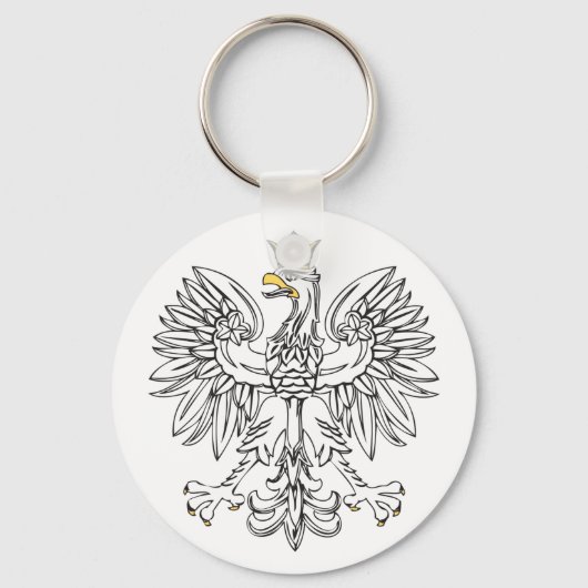 Poolse adelaar met goudkroon sleutelhanger (Voorkant)