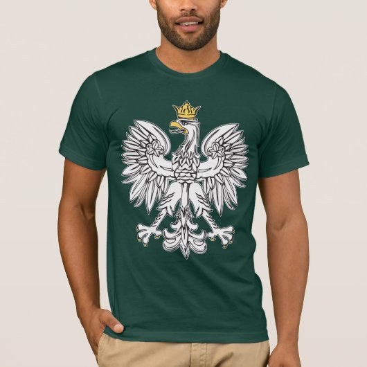 Poolse adelaar met goudkroon t-shirt (Voorkant)