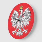 Poolse adelaar met goudkroonklok grote klok (Hoek)