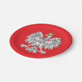 Poolse adelaar met goudpapier Bord (Gekanteld)
