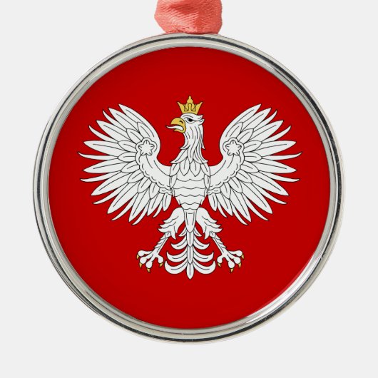 Poolse adelaar metalen ornament (Voorkant)