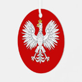 Poolse adelaar metalen ornament (Voorkant links)