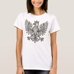 Poolse Adelaar Minimalistisch Wapen T-shirt