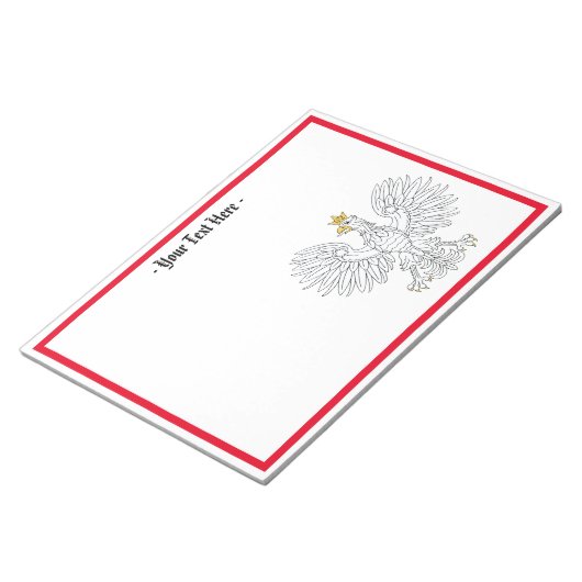 Poolse adelaar notitieblok (Schuin)
