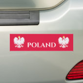 Poolse adelaar 🦅 Polski Poland Crest Reunion Bumpersticker (Op auto)