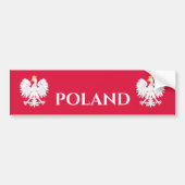 Poolse adelaar 🦅 Polski Poland Crest Reunion Bumpersticker (Voorkant)