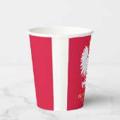Poolse adelaar 🦅 Polski Poland Crest Reunion Papieren Bekers (Rechts)