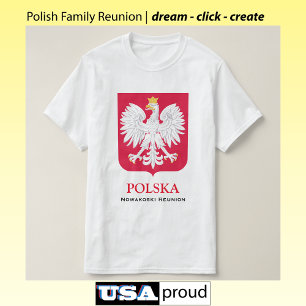Poolse adelaar 🦅 Polski Poland Familiereünie T-shirt