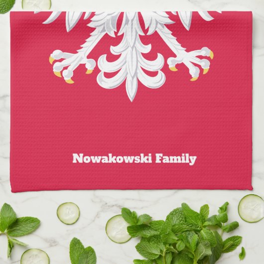 Poolse Adelaar 🦅 Polski Polen Rode Wapen Theedoek (Gevouwen)