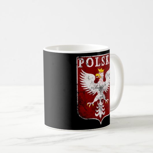 Poolse adelaar Poolse kuif Polska Eagle Polen Koffiemok (Voorkant rechts)