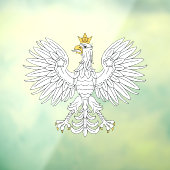 Poolse adelaar raamsticker (Vel 3)