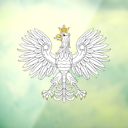 Poolse adelaar raamsticker (Vel 3)