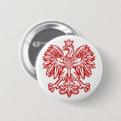 Poolse adelaar ronde button 5,7 cm (Voorkant /achterkant)