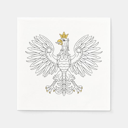 Poolse adelaar servetten (Voorkant)
