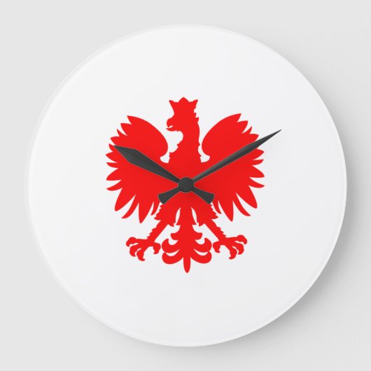 Poolse Adelaar Wandklok (Voorkant)