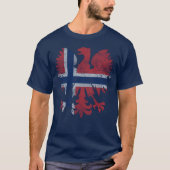  Poolse adelvlag van het Noorse erfgoed T-shirt (Voorkant)