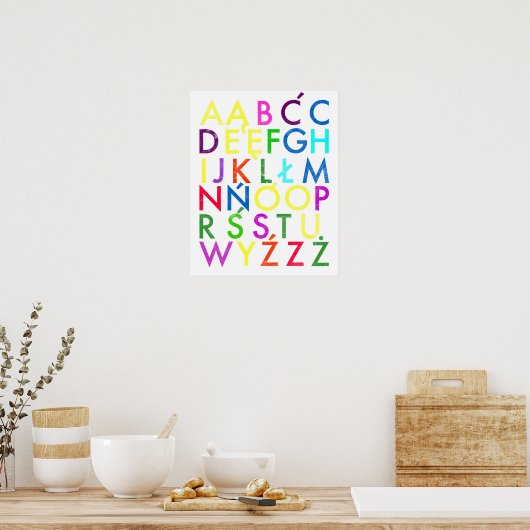 POOLSE ALFABET POSTER (Keuken)