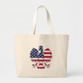 Poolse Amerikaanse adelaar Grote Tote Bag (Voorkant)