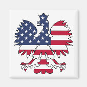 Poolse Amerikaanse adelaar Magneet (Voorkant)