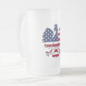 Poolse Amerikaanse adelaar Matglas Bierpul (Voorkant links)