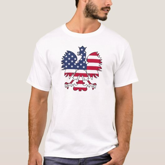 Poolse Amerikaanse adelaar T-shirt (Voorkant)