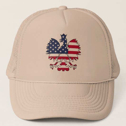 Poolse Amerikaanse adelaar Trucker Pet (Voorkant)