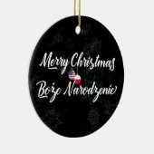 Poolse Amerikaanse bilaterale vakantieverval Keramisch Ornament (Rechts)