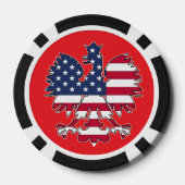 Poolse Amerikaanse Eagle Poker Chips (Achterkant)