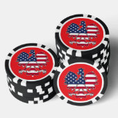 Poolse Amerikaanse Eagle Poker Chips (Opstapeling)