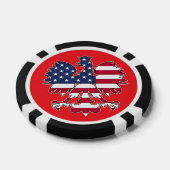 Poolse Amerikaanse Eagle Poker Chips (Enkel)