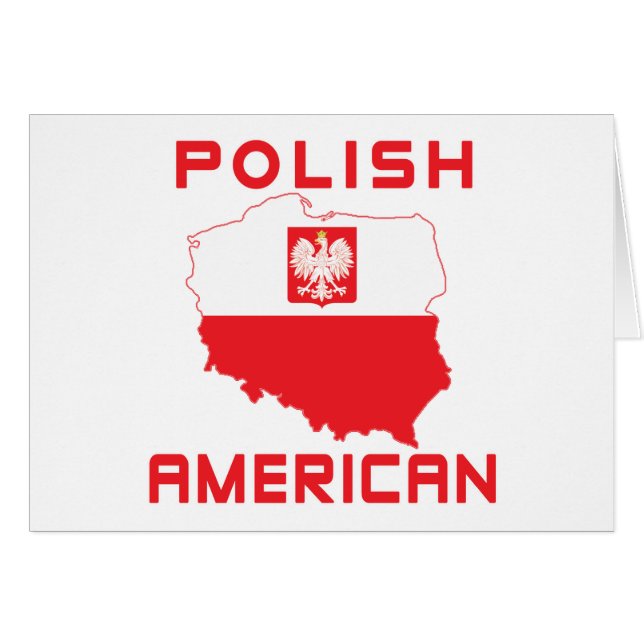 Poolse Amerikaanse kaart (Voorkant Horizontaal)