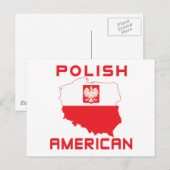 Poolse Amerikaanse kaart (Voorkant / Achterkant)