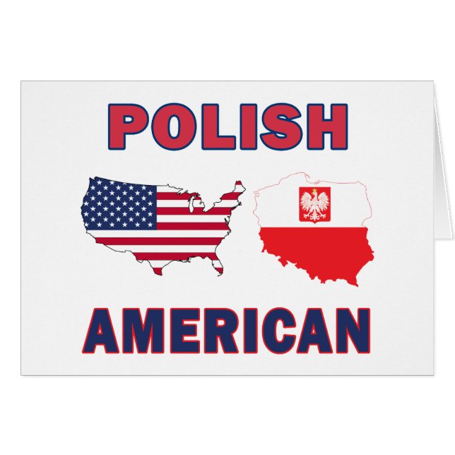 Poolse Amerikaanse kaart (Voorkant Horizontaal)