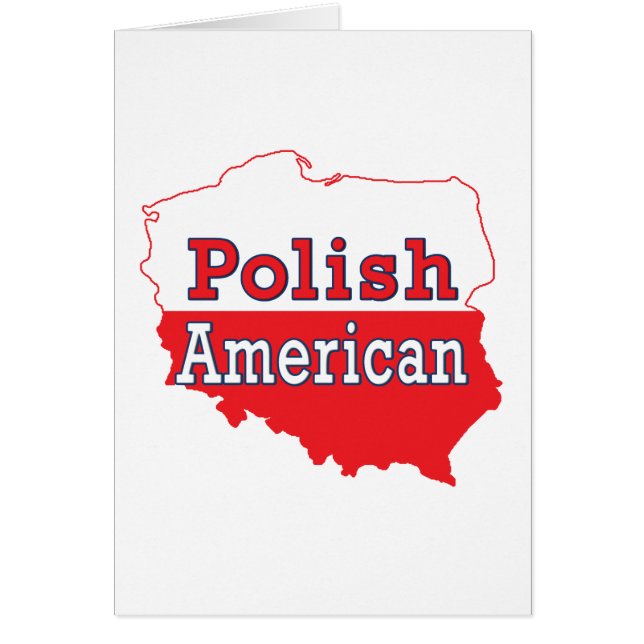 Poolse Amerikaanse kaart (Voorkant)