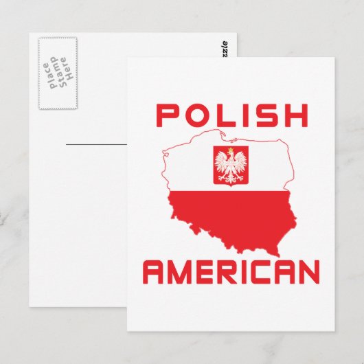 Poolse Amerikaanse kaart (Voorkant / Achterkant)