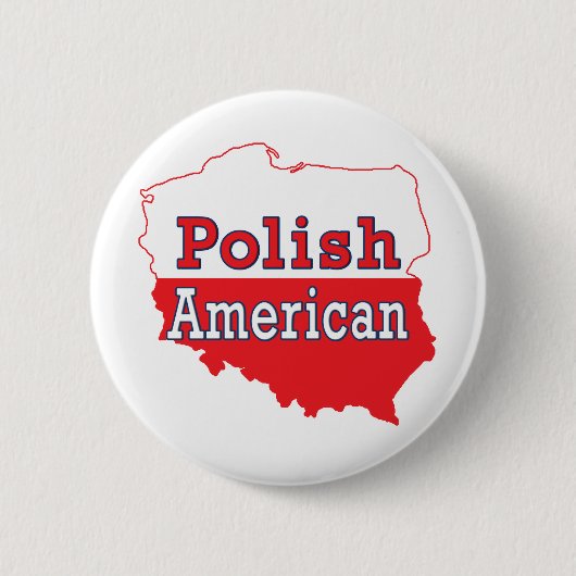 Poolse Amerikaanse kaart Ronde Button 5,7 Cm (Voorkant)
