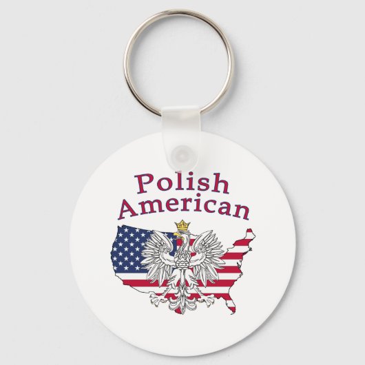 Poolse Amerikaanse kaart Sleutelhanger (Voorkant)