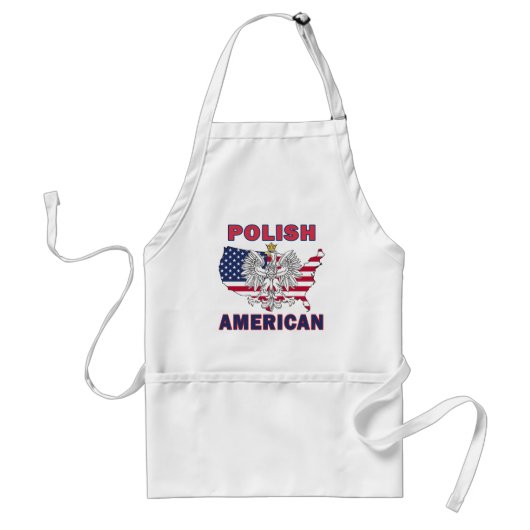 Poolse Amerikaanse kaart Standaard Schort (Voorkant)