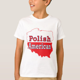 Poolse Amerikaanse kaart T-shirt