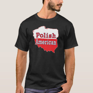 Poolse Amerikaanse kaart T-shirt