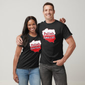 Poolse Amerikaanse kaart T-shirt (Unisex)