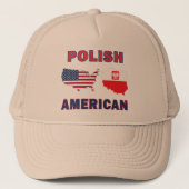 Poolse Amerikaanse kaart Trucker Pet (Voorkant)