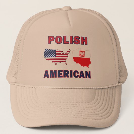 Poolse Amerikaanse kaart Trucker Pet (Voorkant)