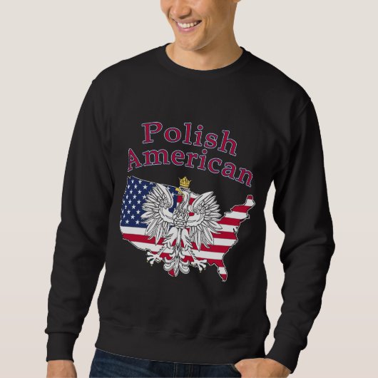 Poolse Amerikaanse kaart Trui (Voorkant)