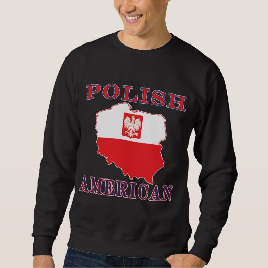 Poolse Amerikaanse kaart Trui (Voorkant)