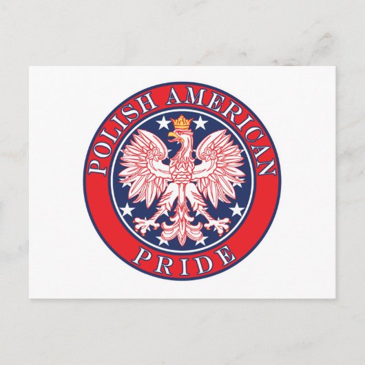 Poolse Amerikaanse Pride Briefkaart (Voorkant)