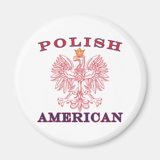 Poolse Amerikaanse rode adelaar Magneet (Voorkant)